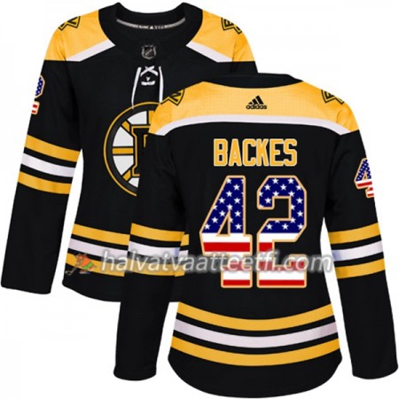 Naisten NHL Boston Bruins Pelipaita David Backes 42 Adidas 2017-2018 Musta USA Flag Fashion Authentic Naisten NHL Boston Bruins Pelipaita David Backes 42 Adidas 2017-2018 Musta USA Flag Fashion Authentic